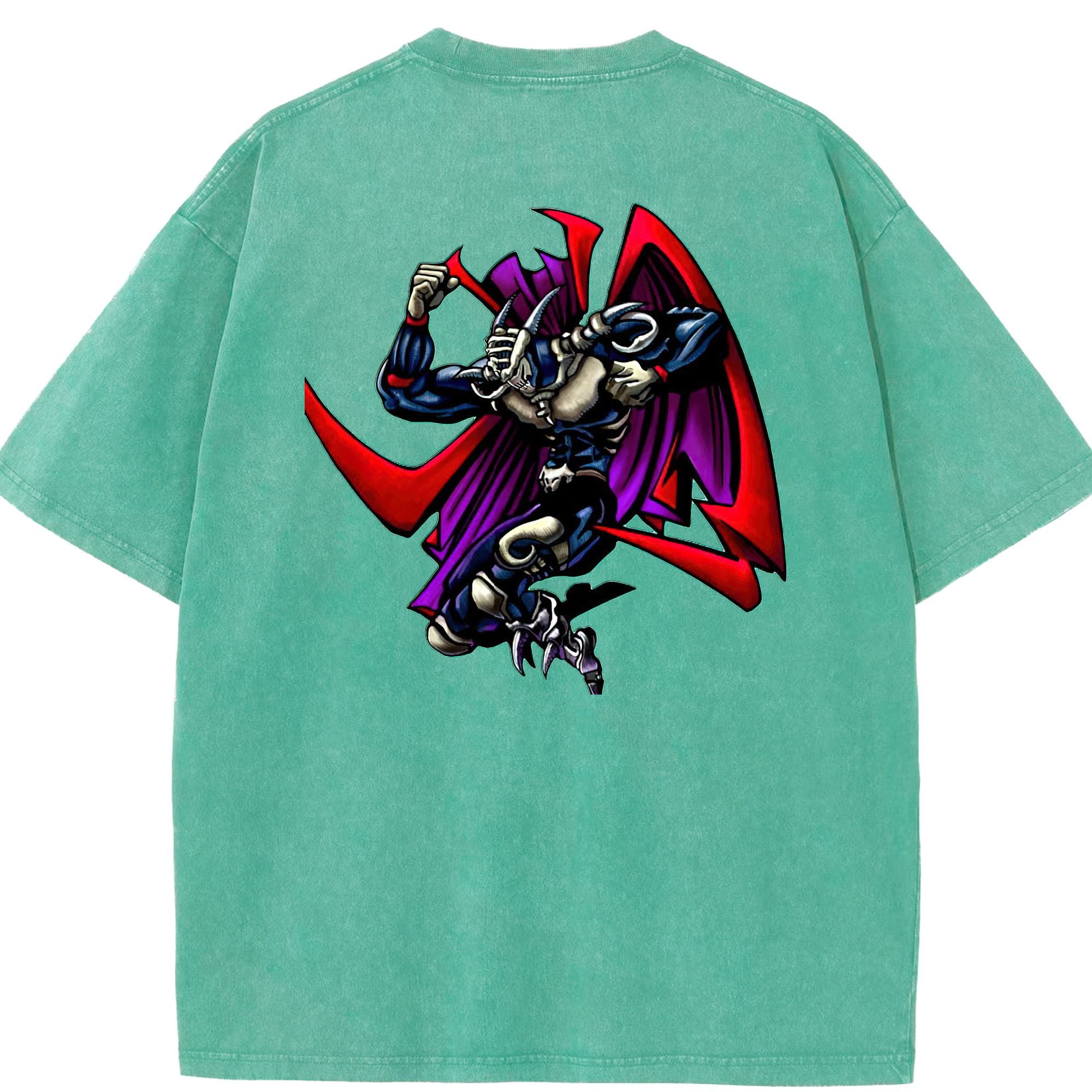 （画像用） 遊☆戯☆王 Yu-Gi-Oh! 綿100% ヴィンテージ風 半袖Tシャツ（背面プリント）